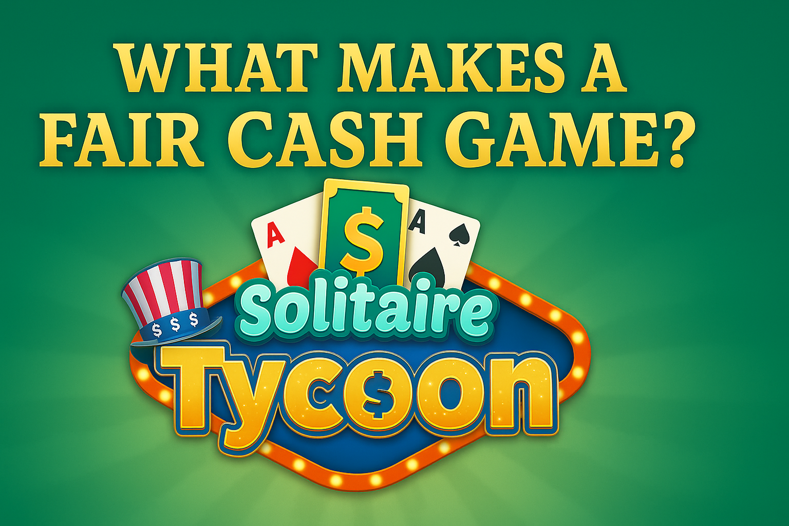 What Makes a Fair Cash Game?